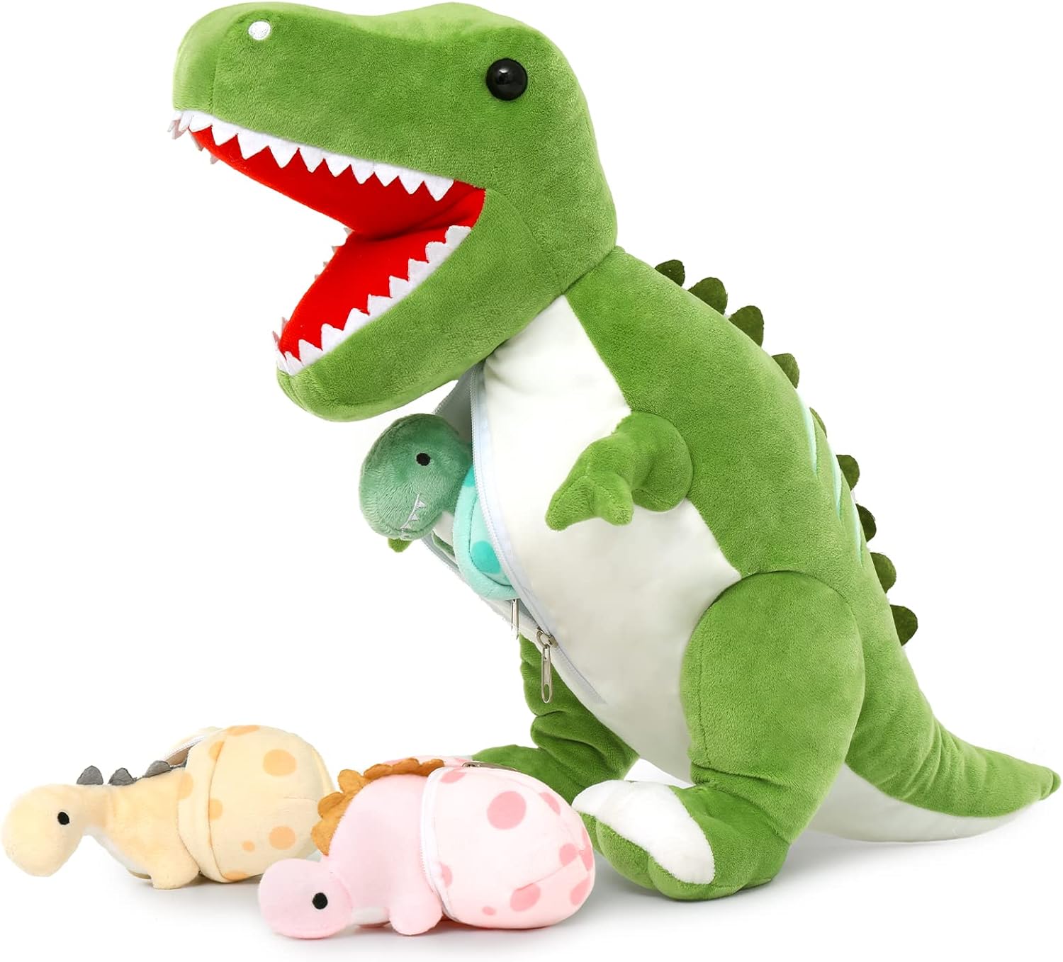 DOLDOA Giant Dinosaur Stuffed Animal with Babies, 24