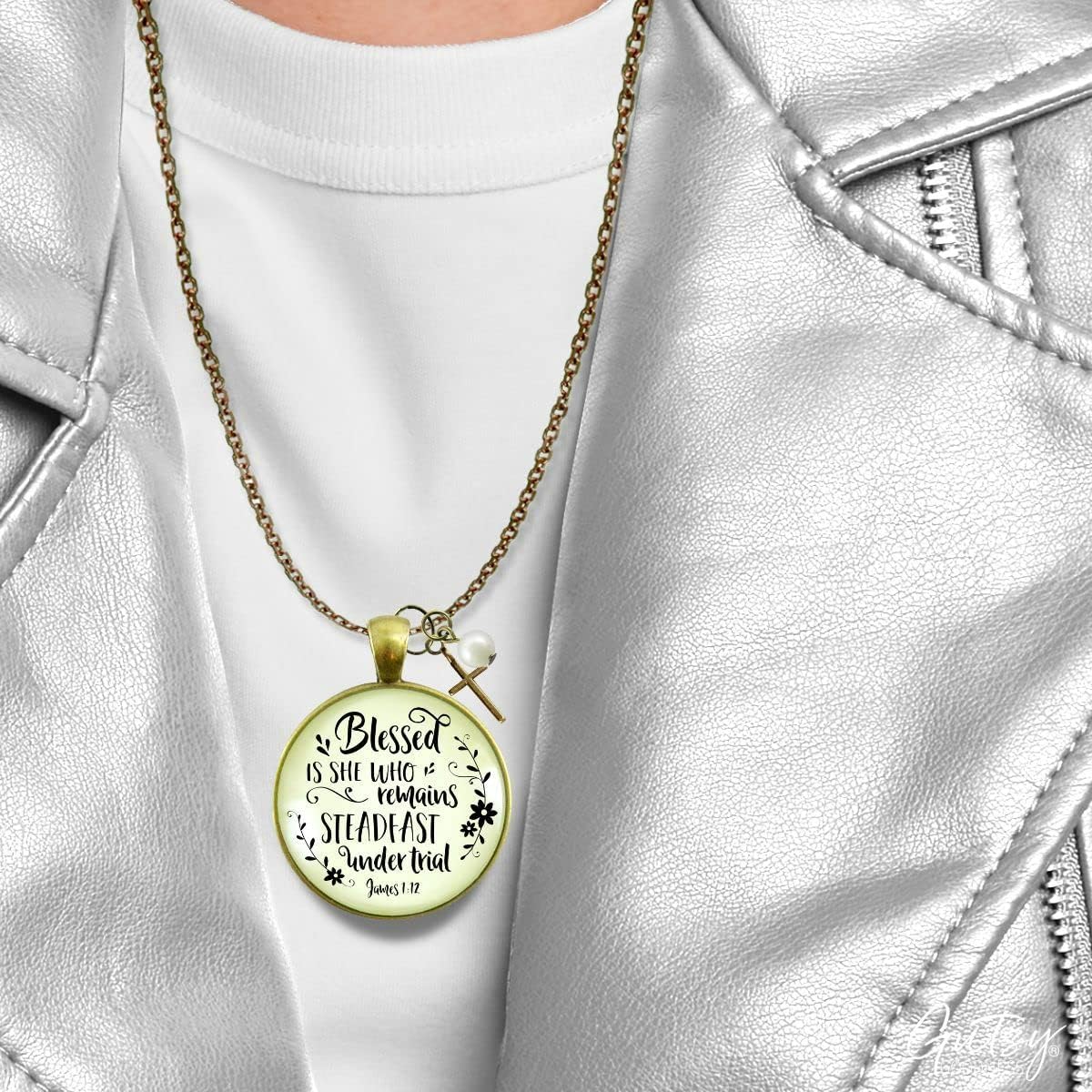 Gutsy Goodness Hope Words Necklaces Handmade Encouragement Message Jewelry Pendants