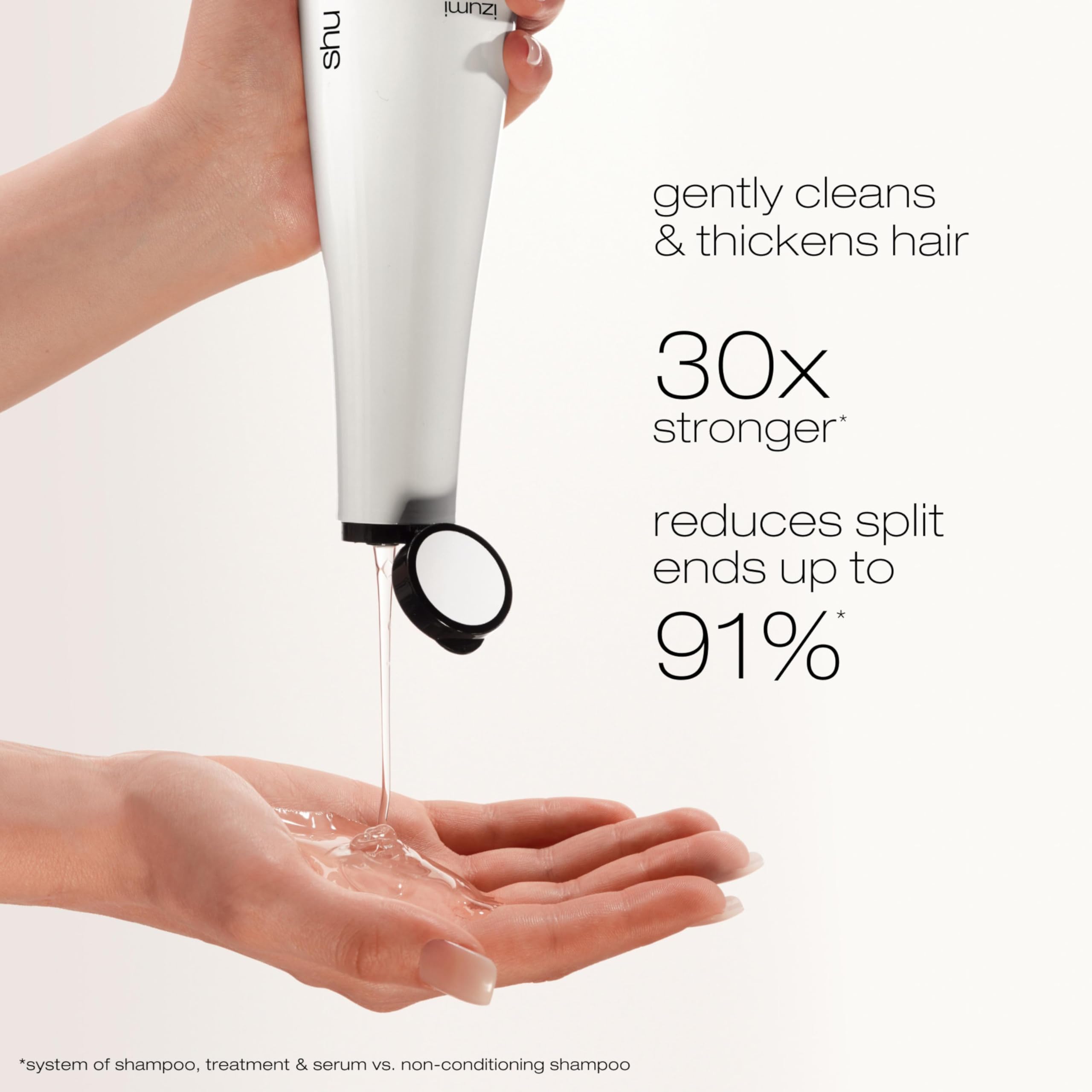 shu uemura art of hair Izumi Tonic Strengthening & Thickening Rice Water Shampoo - Hydrates and Repairs Damaged Hair, Smooths and Adds Shine, With Japanese Rice Water