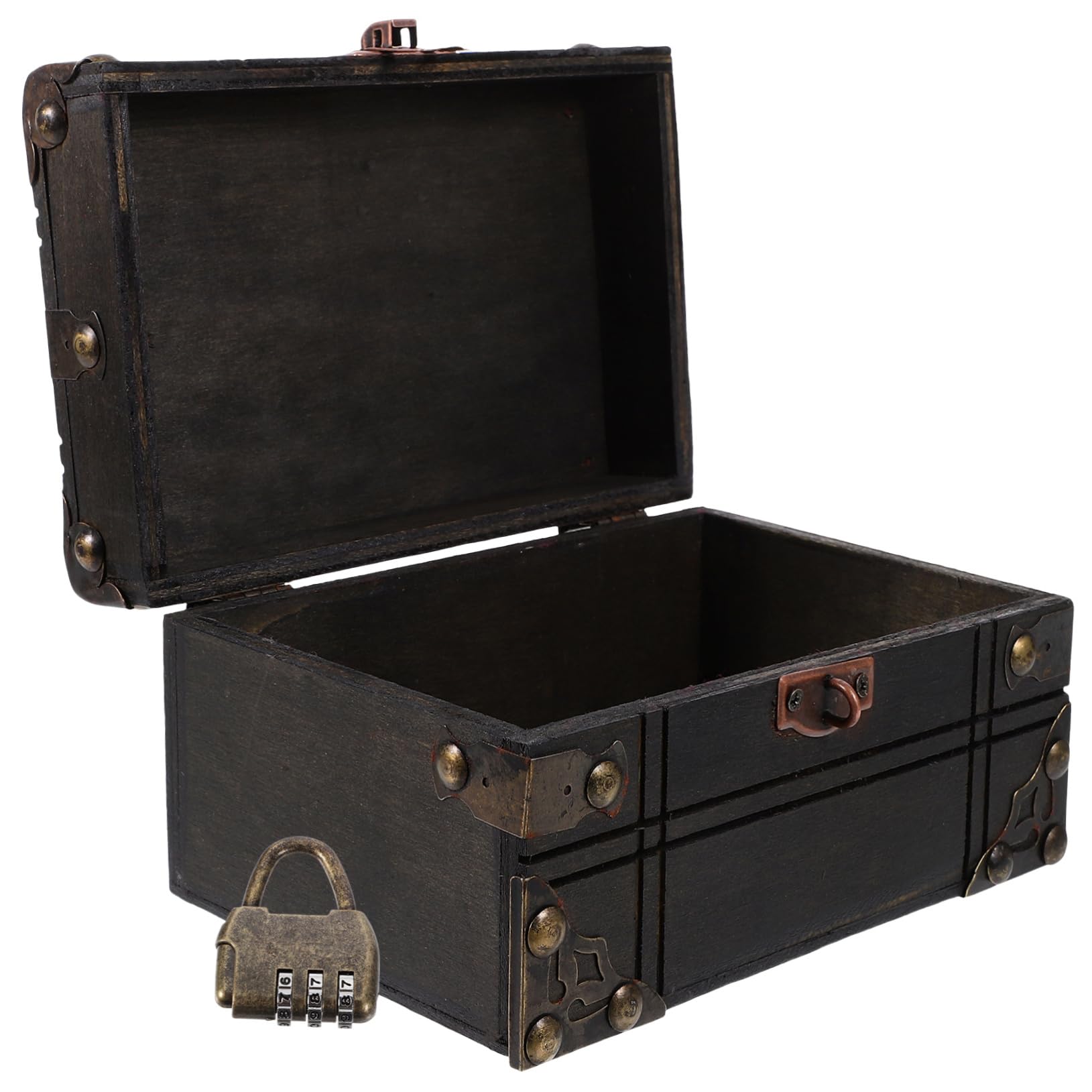 OUNONA Box Retro Jewelry Box Vintage Trinket Storage Chest for Necklaces Earrings and Keepsakes Stylish Organizer for Home Bedroom and Living Room Design with Ample Capacity