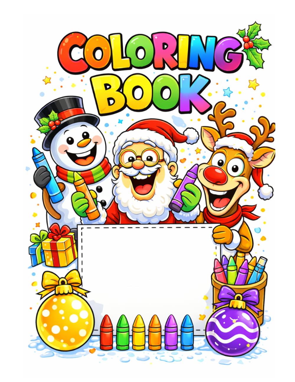 Christmas Coloring Book: Winter Coloring Page, Christmas Coloring Page For Kids Santa Claus