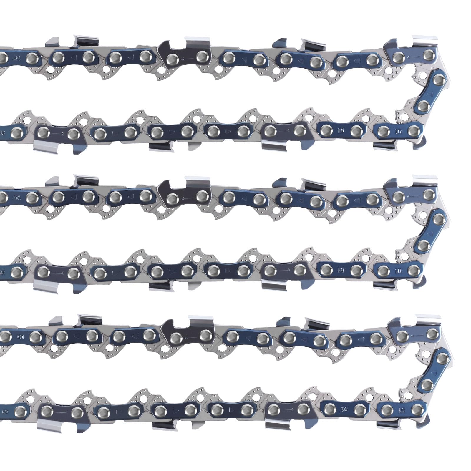 Paquete de 3 cadenas de motosierra de 28 pulgadas, paso de 3/8 pulgadas, calibre de 0.50 pulgadas, 91 eslabones de transmisión, se adapta a MS460 (MAGNUM), MS461, MS650, MS660 (MAGNUM) y más