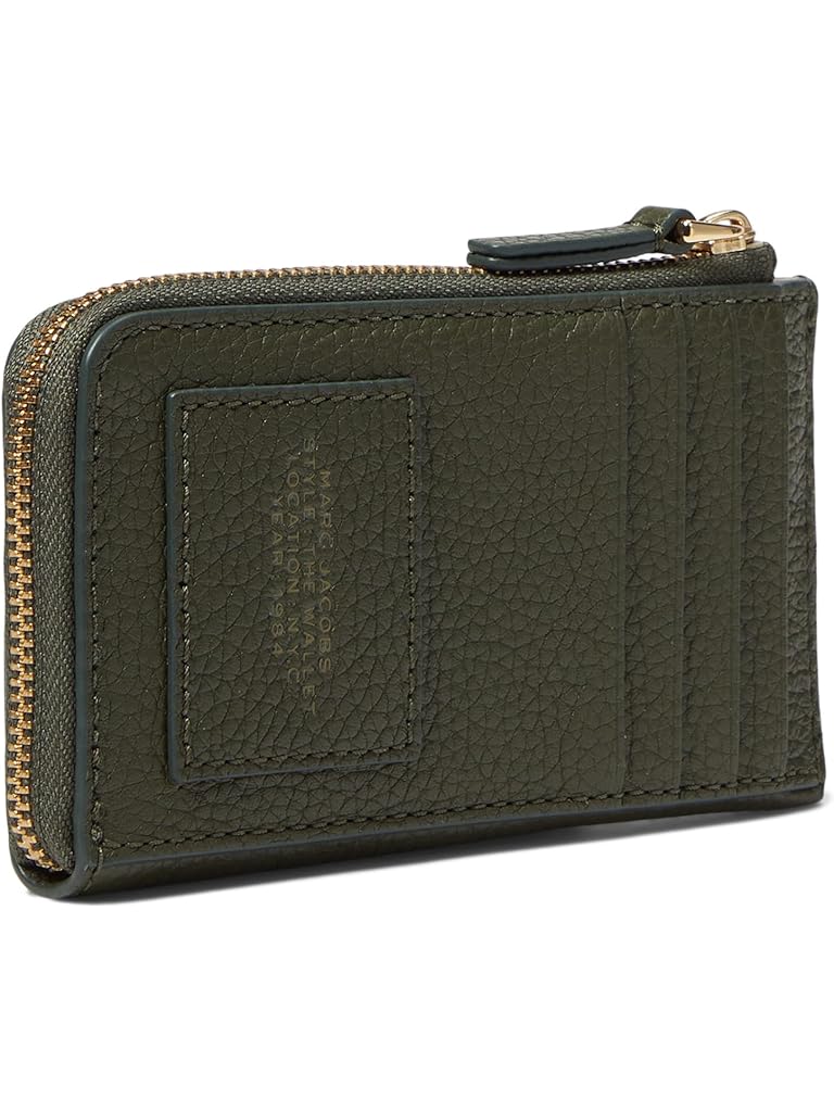 Green Marc Jacobs The Leather Top Zip Multi Wallet