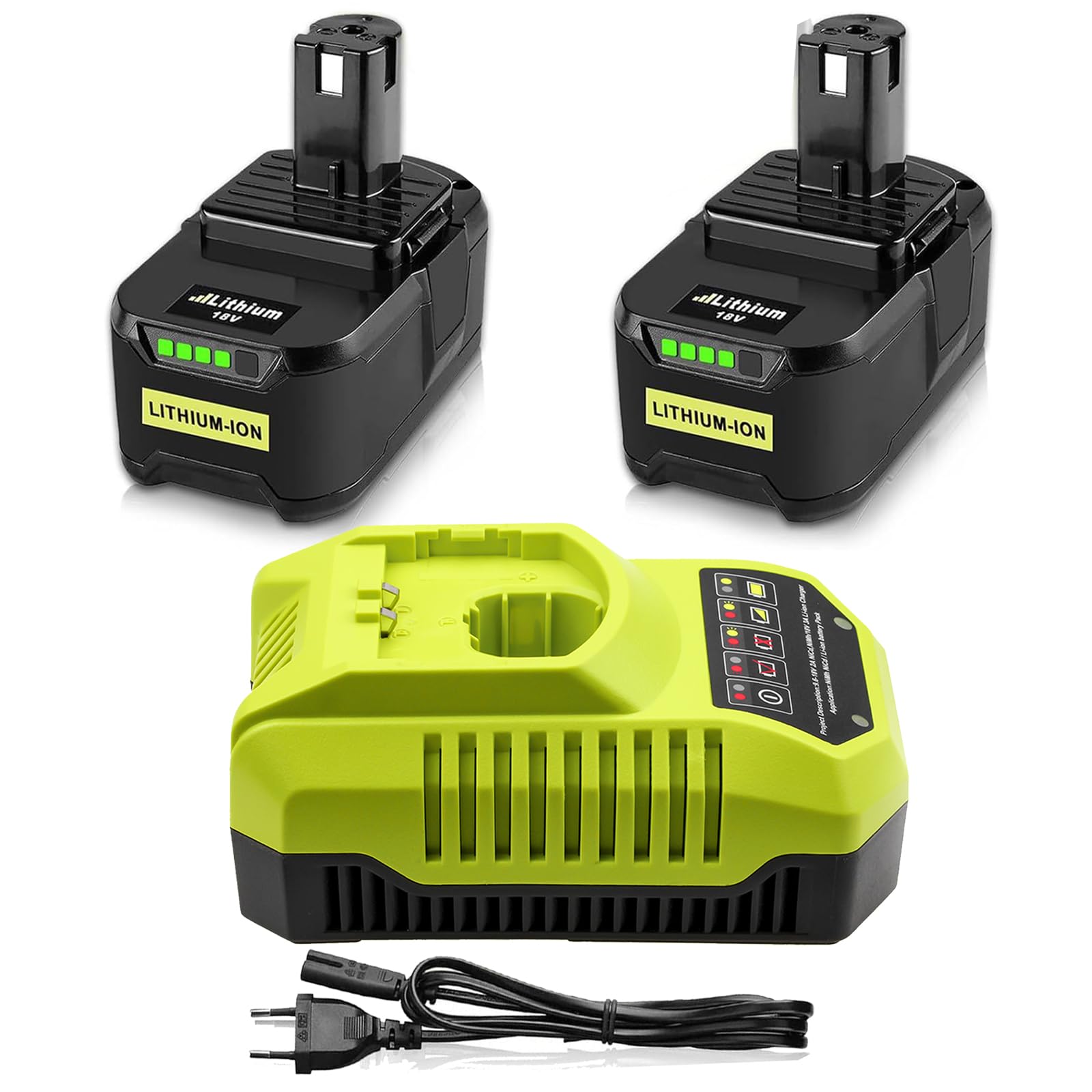 Batterie Ryobi RB18L40 18V 4,0 Ah - Neuve Sous Blister, Avec Indicateur Charge