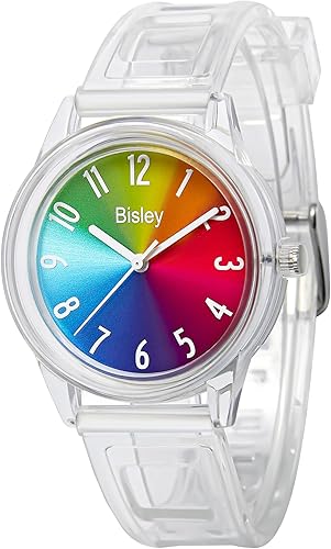 Women's Watch Silicone Strap Casual Waterproof Quartz Watches Three Hands Watch Best Gift for Women Men