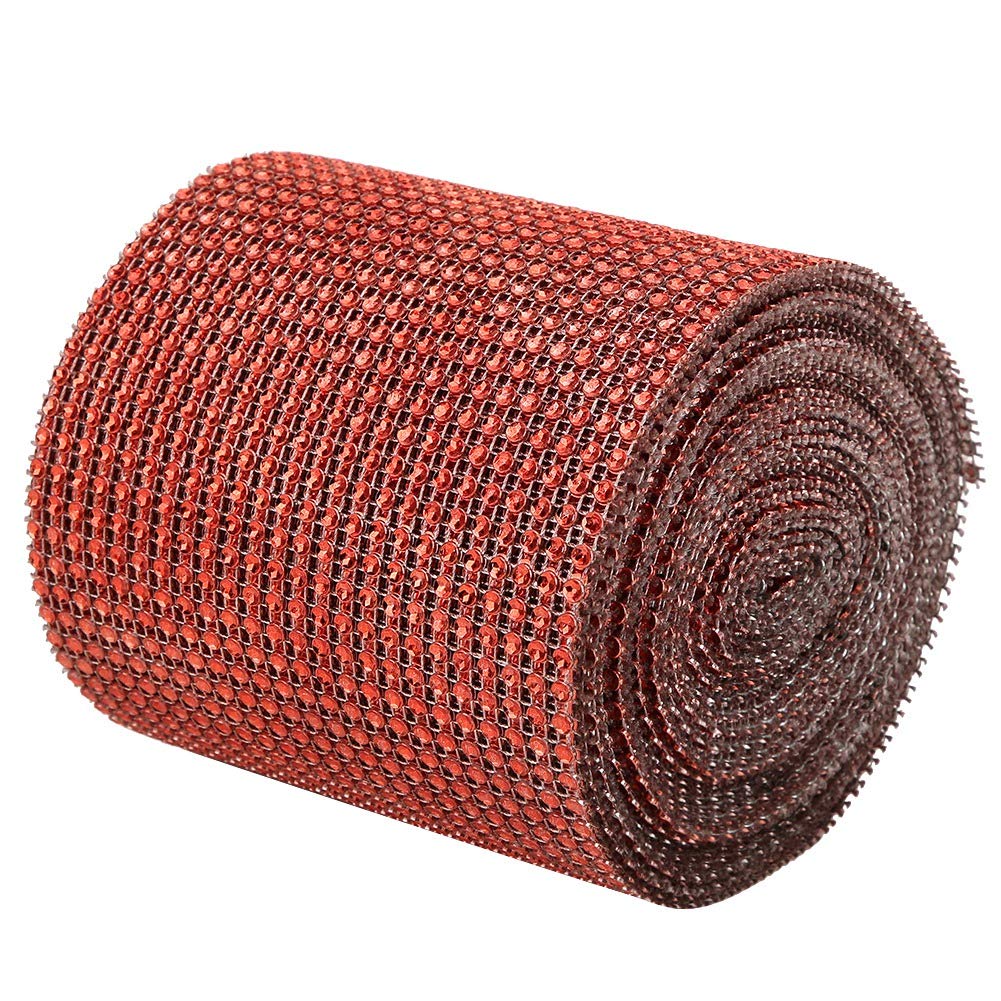 Fdit 9 m 24 Righe di plastica Artificiale Scintillante Glitter