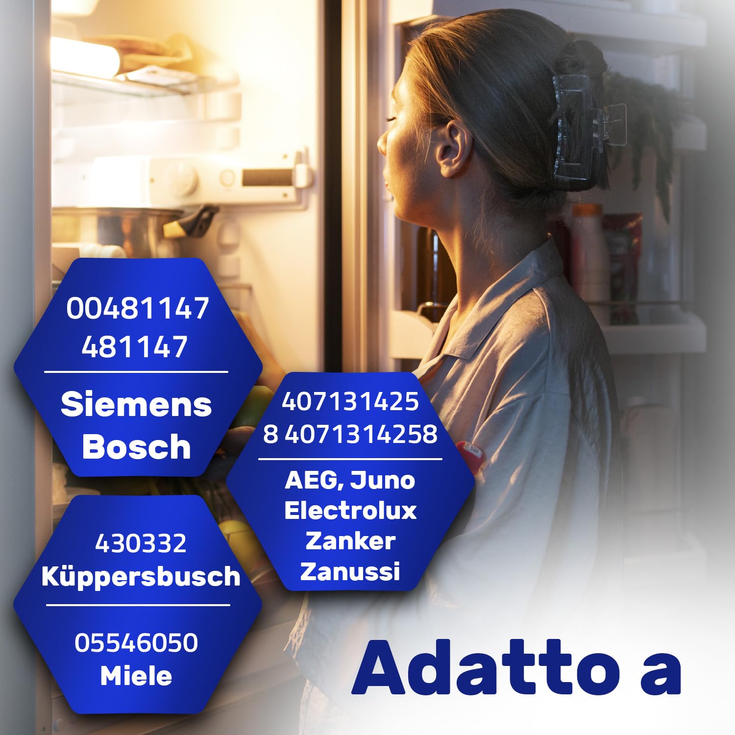 Kit 2 Pezzi Cerniere Frigorifero Incasso Superiore e Inferiore con 2 Viti e 2 Tappi con Codice Originale 00481147 481147 per Bosch per Siemens 5546050 per Miele 407131425/8 per Electrolux - MONTERAL