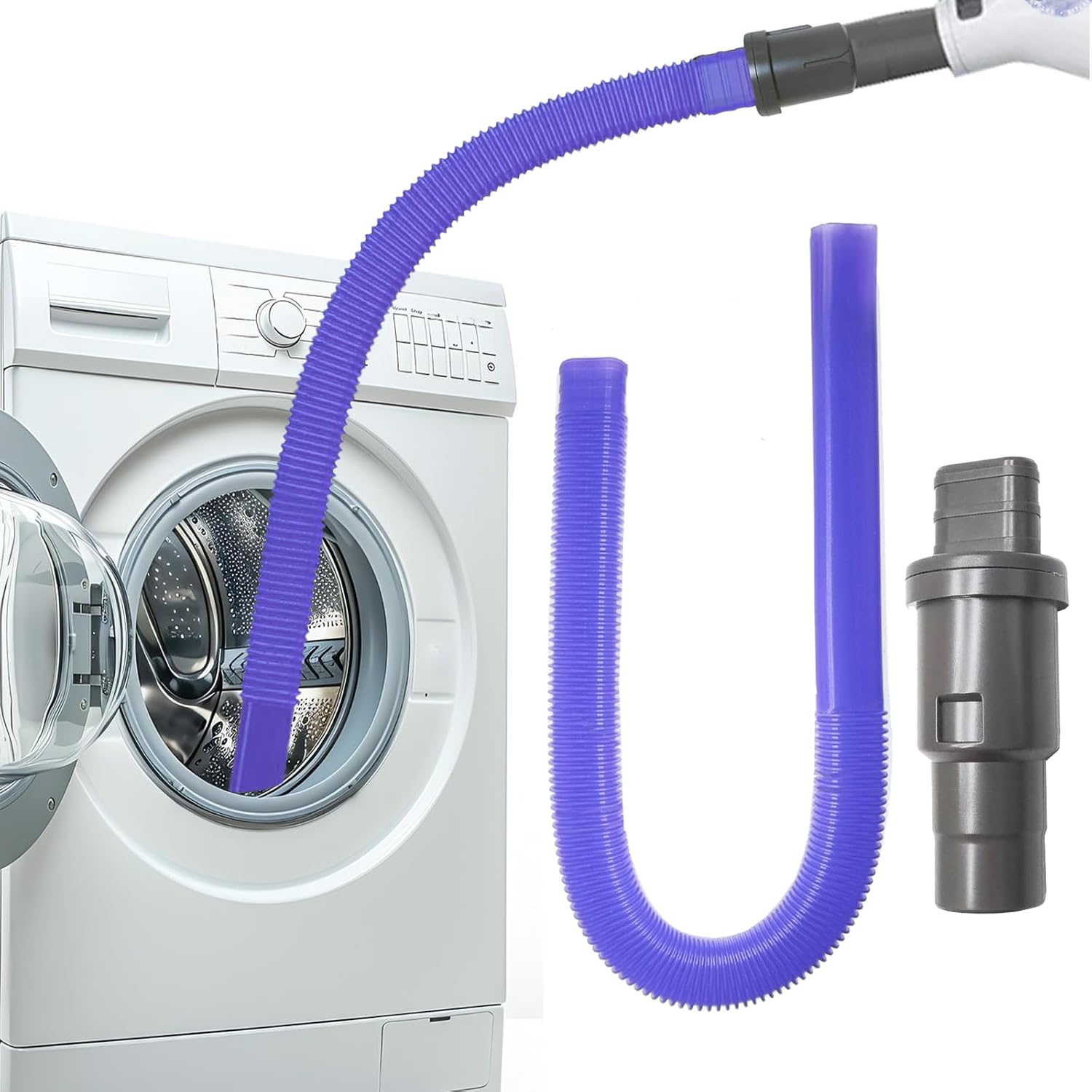 Dryer Vent Cleaner Kit Compatible with Shark Vacuum Hose Attachment, Cleaning Tools for Dryer Vents, Dryer Lint Cleaner for Series NV350, NV351, NV352, NV353,NV360,NV500, NV501 NV752 NV751