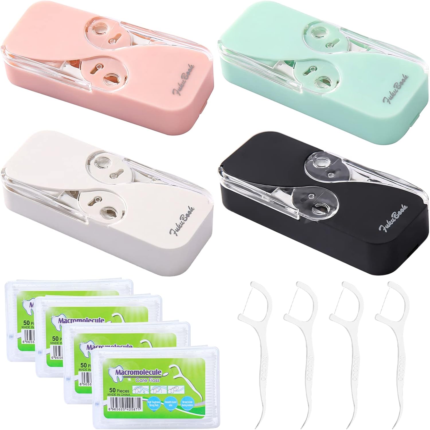 4 Pcs Portable Floss Dispenser, Dental Floss Dispenser