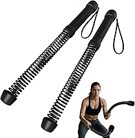 WKNNOXT Cordless Battle Ropes 2-Pack: Portable Ropeless HIIT Workout Ropes for Cardio, Strength & Home Gym (1.8LB Each)