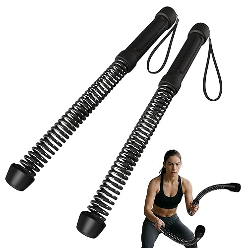 Cordless Battle Ropes (2-Pack) Portable Workout Ropes for HIIT Workouts,Cardio