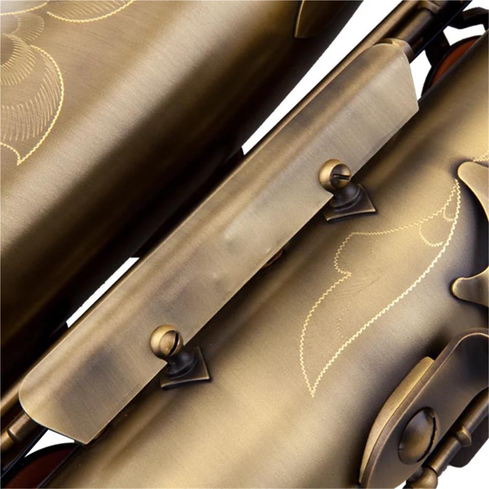 Saksofony Instrumenty Dęte Drewniane Saksofon Tenorowy Matowy Kolor Antycznego Brązu