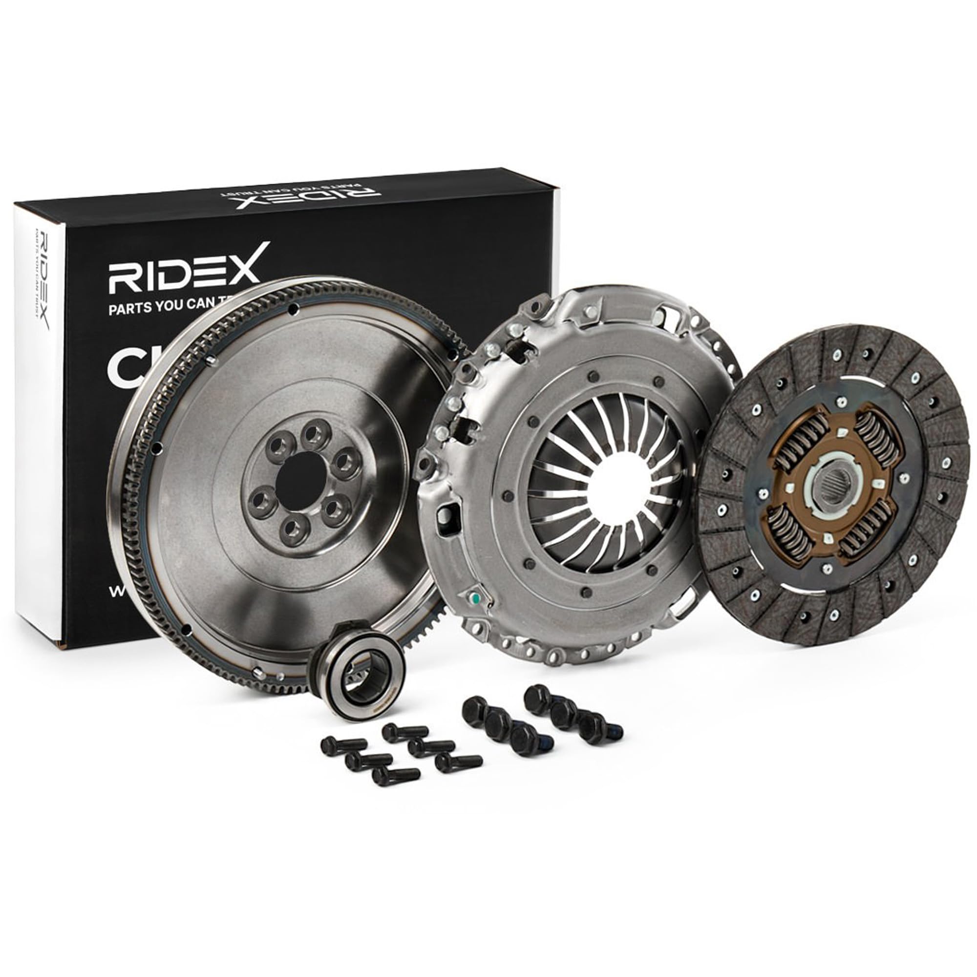 RIDEX 479C0032 Kit de embrague con cojinete de desembrague con volante motor Compatible con VW Polo V Hatchback 6R1, 6C1