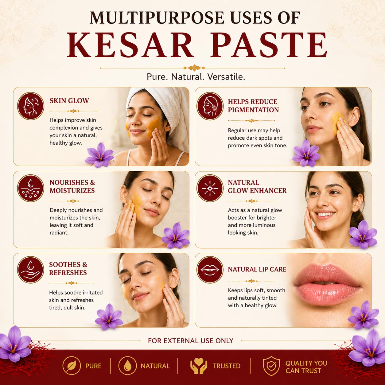 Kesar Tilak Paste & Red Thread - Spiritual Use -7 Kesar Tilak Paste & Red Thread - Spiritual Use -7