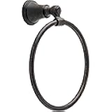Delta Woodhurst (1-Pack) Hand Towel Holder Venetian Bronze Towel Racks for Bathroom Wall Round Towel Ring Holder for Bath Towel Hanger for Kitchen, Bathroom Accessories 73246-RB