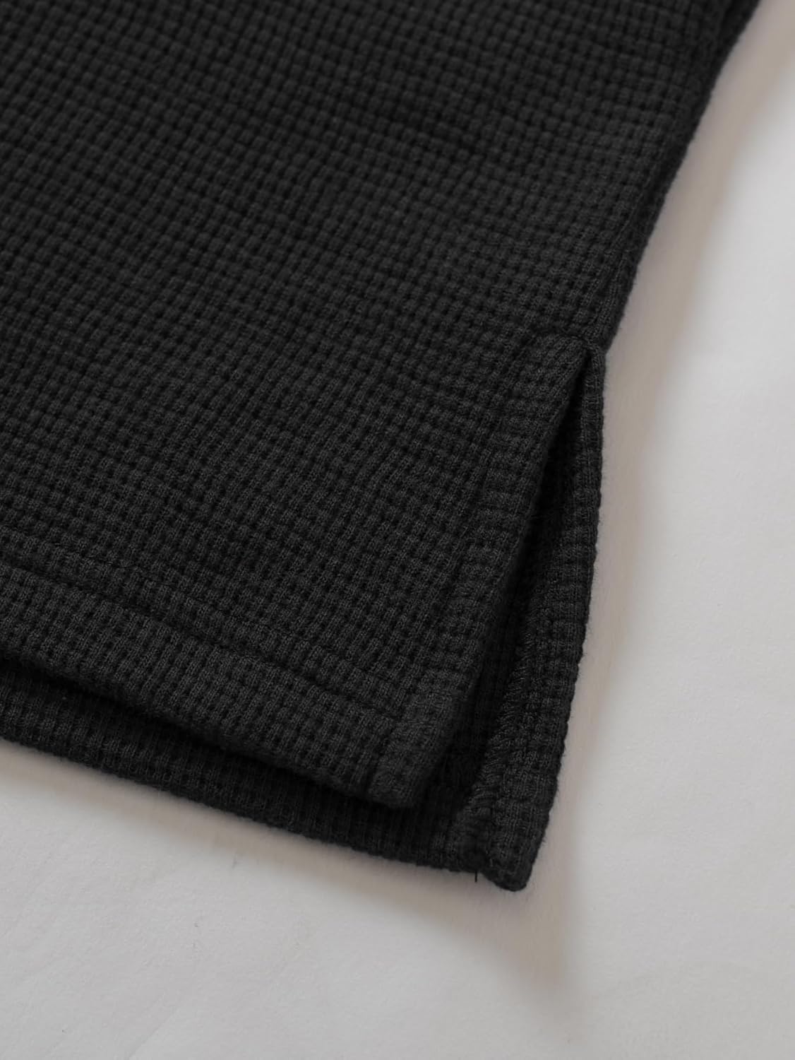 Latuza Women's Petite Waffle Knit Lounge Set Petite Length Pajamas - Image 7