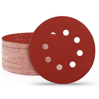 5 Inch Hook and Loop Sanding Discs Sandpaper 400 Grit, 100 PCS