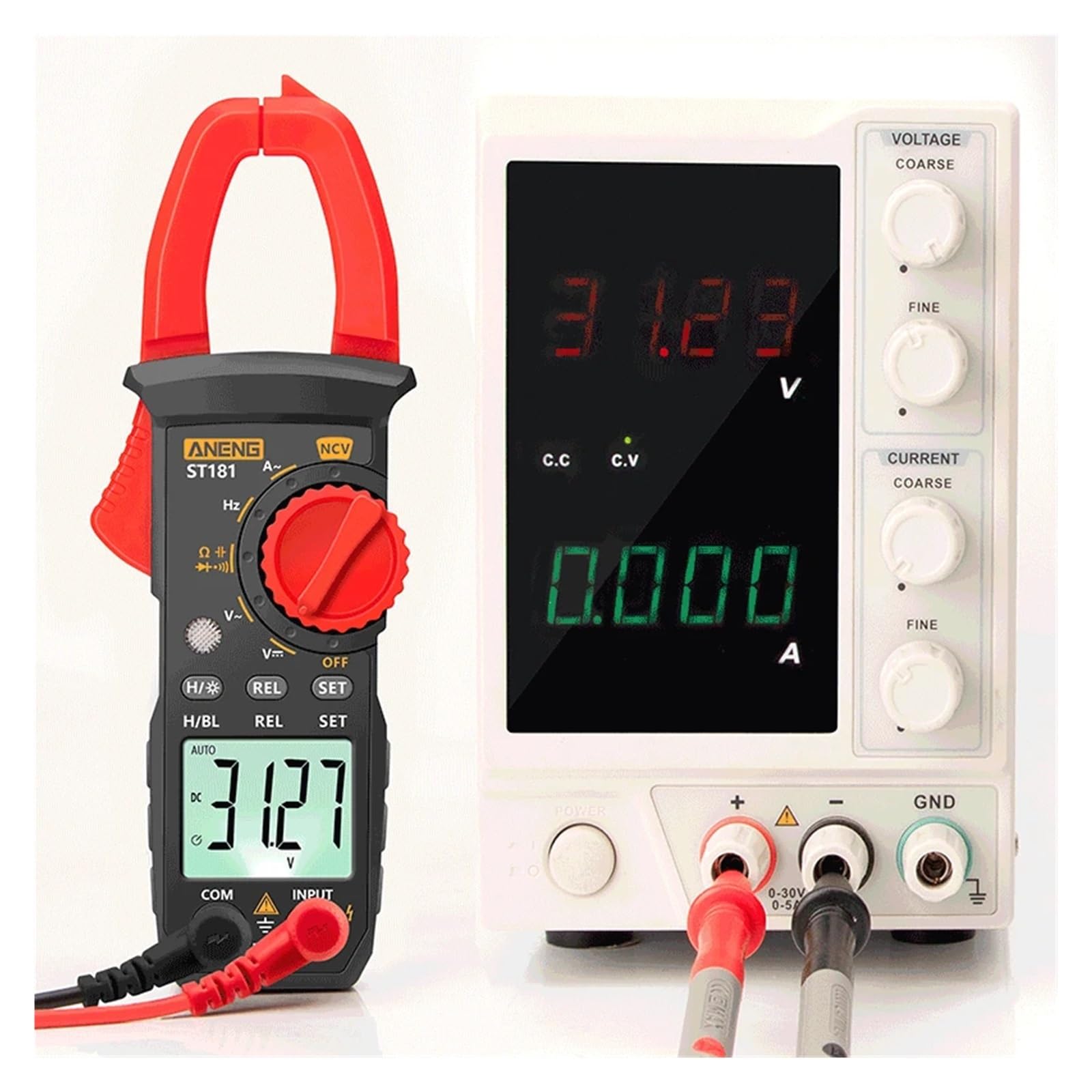 ST181 4000Counts 400A Pinza amperometrica digitale True RMS AC DC | Misura corrente AC DC e valori elettrici senza scollegare i circuiti per manutenzione e diagnosi