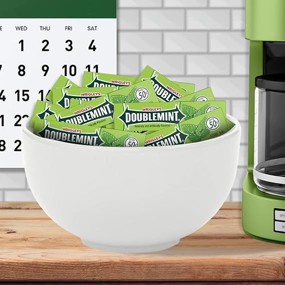 DOUBLEMINT Mint Chewing Gum Bulk Pack 5 Stick, 40 Pack | Doublemint mint gum breath freshener, 5 stick (pack of 40); travel sized gum bulk pack for your home, office, car, and purse