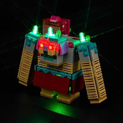 BrickBling Kit de luces para Lego Mine-Craft Legends The Devourer Showdown Adventure 21257, iluminación creativa compatible con Lego Devourer