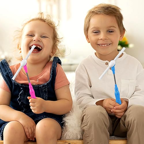 Miniatura 7 de Toyvian 3 varitas brillantes para niños, molino de viento iluminado, molinillos de mano LED para niños, juguete de ventilador con música, varita de