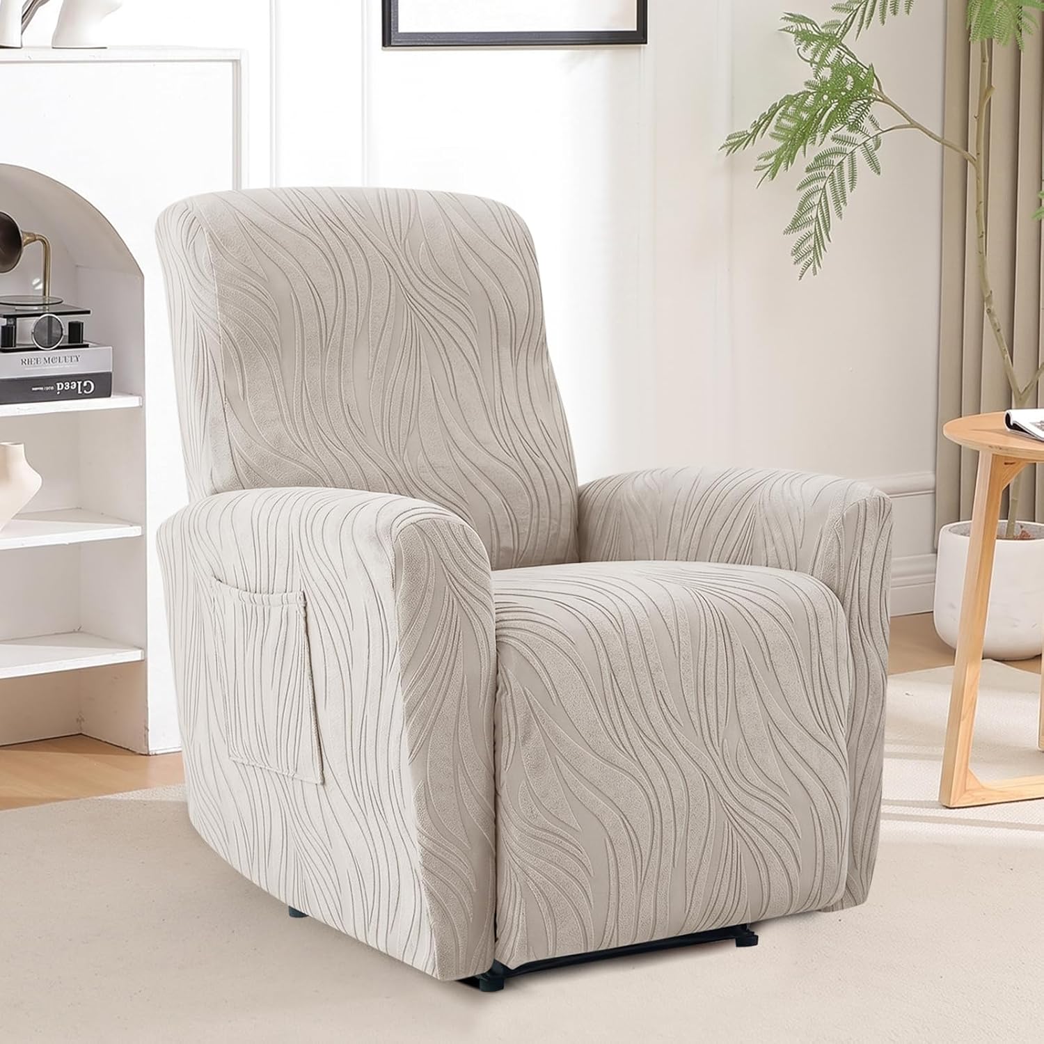 Recliner Chair Covers Small Lazy Boy Reclining Slipcover,Khaki