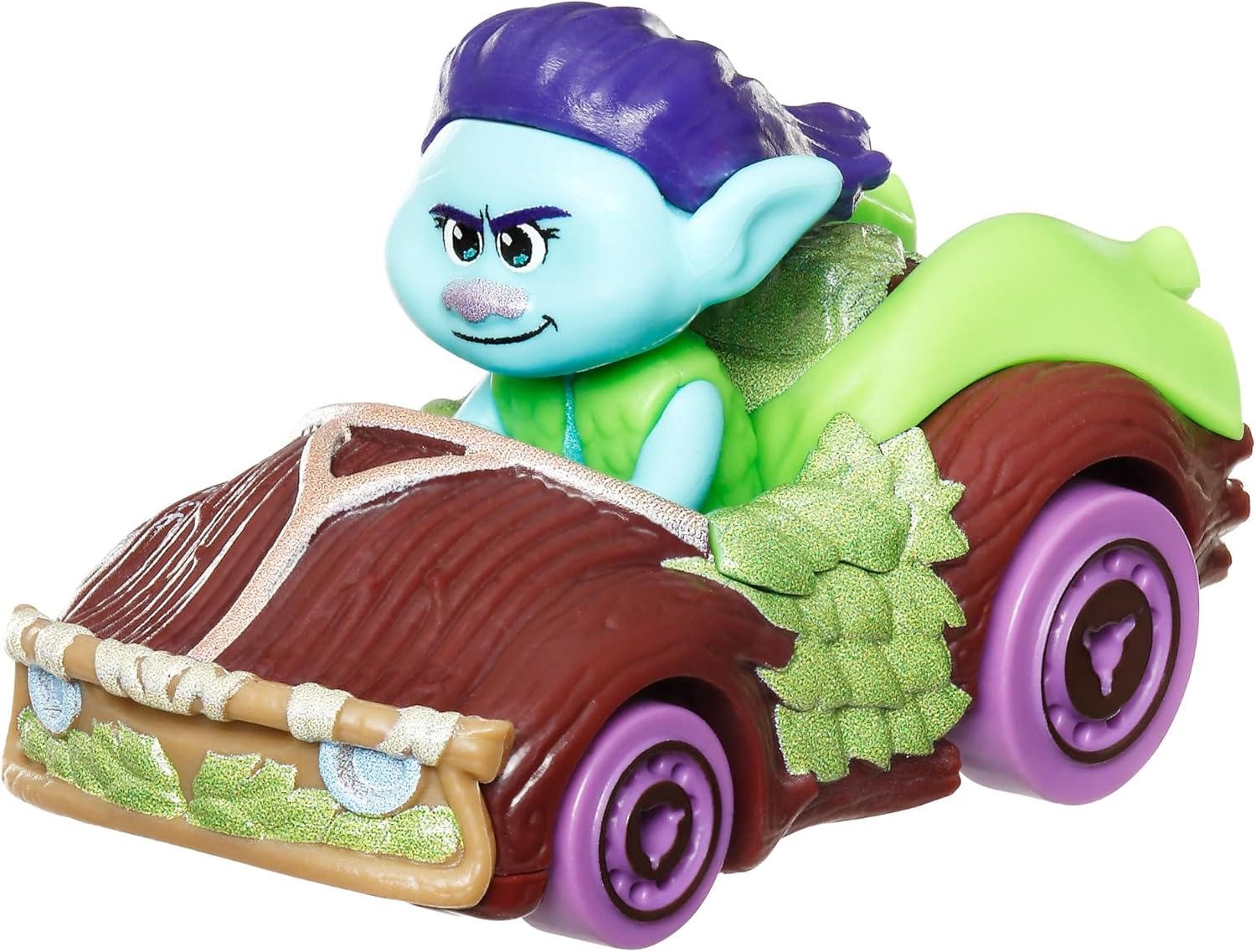 Hot Wheels RacerVerse Trolls Branch 1:64 Scale Toy Car Optimized Track