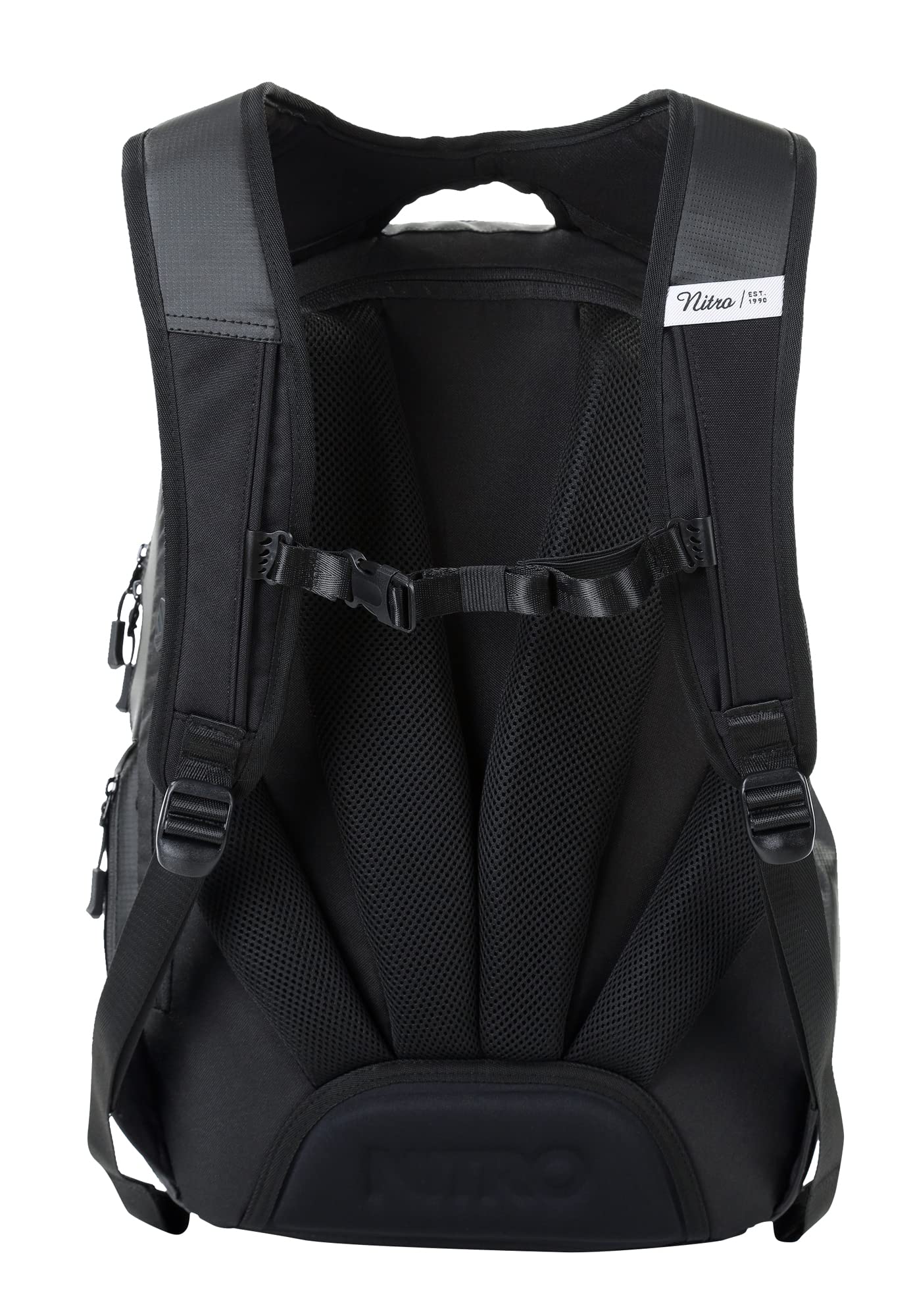 Nitro Chase - Zaino per la scuola con organizer, Schoolbag, con scomparto per laptop da 17 pollici, colore: nero, nero, 35L, Rucksack