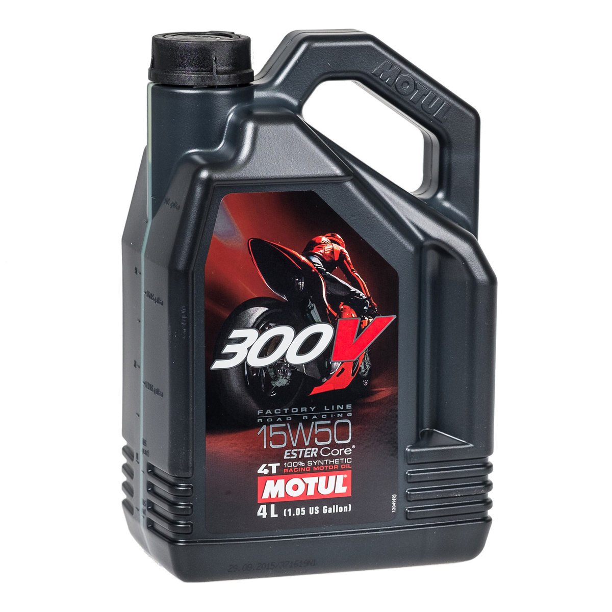 Motul 104129 300V 4T Factory Line Road Racing, 15 W-50, 4 L