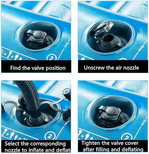 Miniatura 6 de Válvula de aire inflable para barco, 2 tapones de aire inflables en espiral para barcos inflables