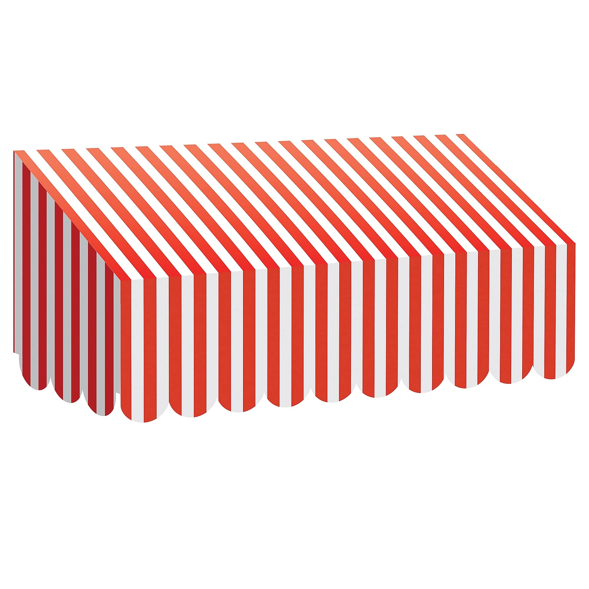 TEACHER CREATED RESOURCES 77165 Red & White Stripes Awning