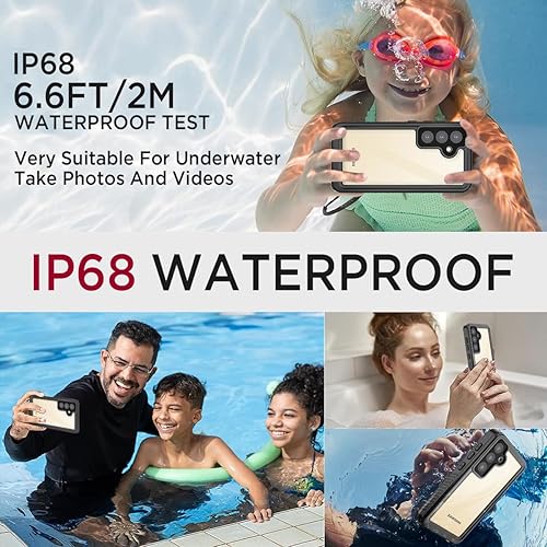 Miniatura 3 de Miimall Funda impermeable para Samsung Galaxy S24 Plus, IP68 bajo el agua, a prueba de caídas de 14 pies, protector de pantalla y cámara integrados,