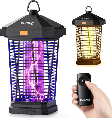 Buzbug 2-in-1 LED Bug Zapper Indoor Outdoor with Smart Control,