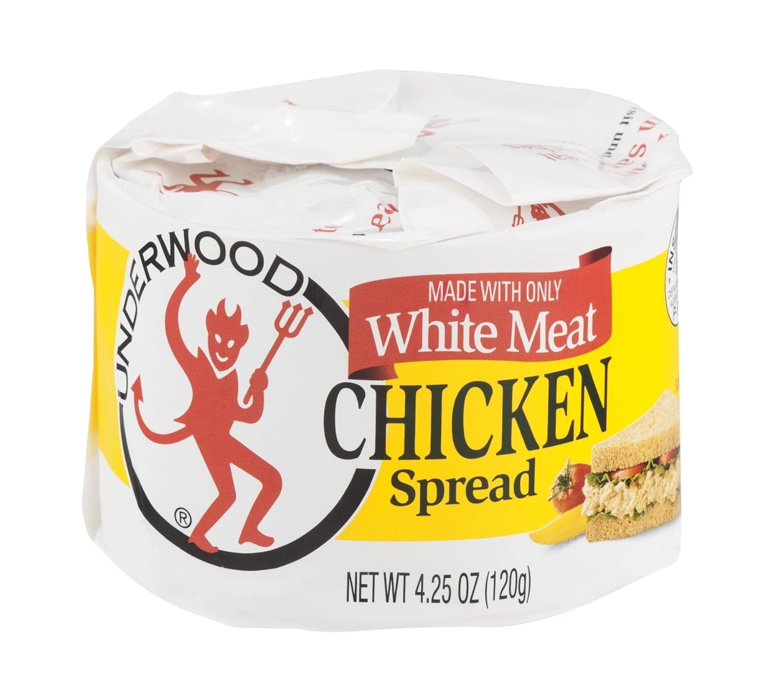 Underwood, White Meat Chicken Spread, 4.25oz (Pack de 4)