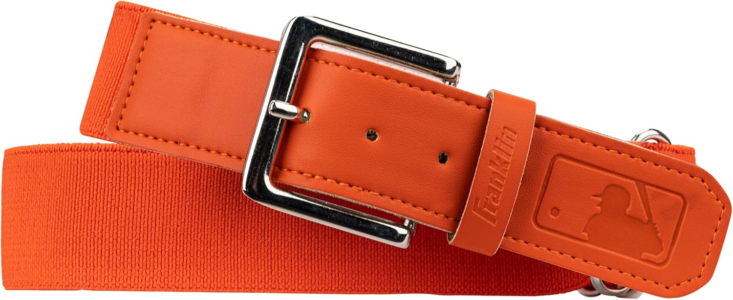 Franklin Sports MLB Youth Kids Belt for Teeball, Baseball + Softball - Adjustable - Boys and Girls