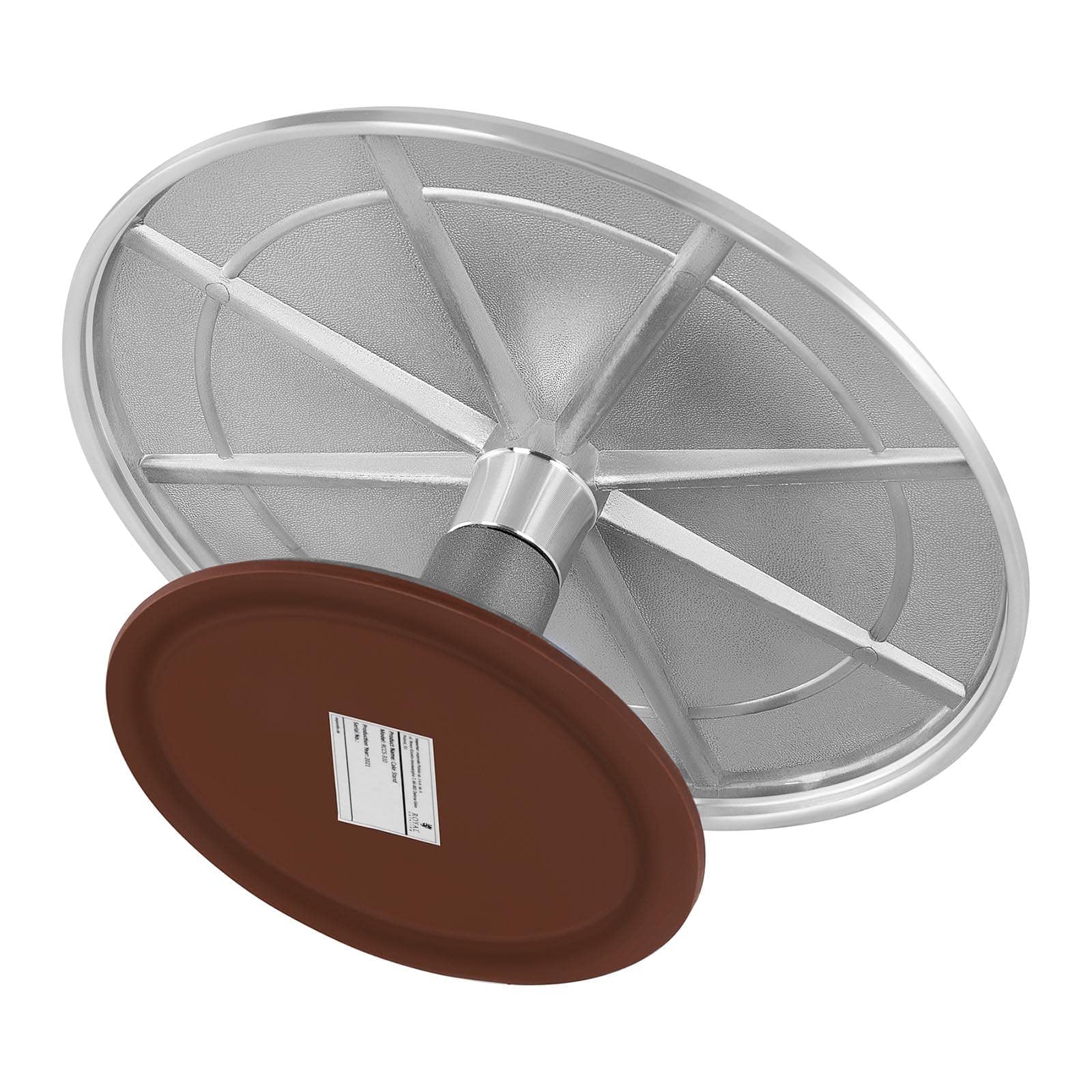 Royal Catering RCCS-310 Taartbord ? 31 cm Aluminium Cakevorm Taart Draaiplateau Aluminium, Siliconen, ? 310 x 130 mm