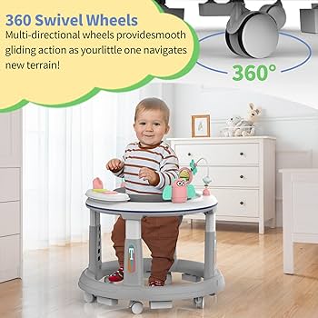 Amazon.com : Baby Walker with Wheels | 5 Adjustable Heights