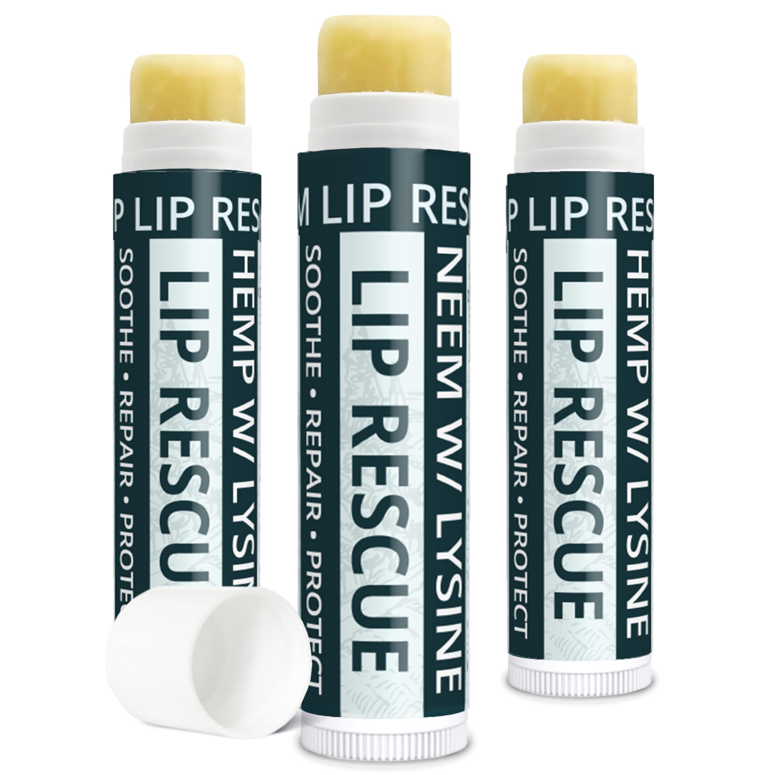 Hanf Lippenbalsam mit L-Lysin-Heal, feuchtigkeitsspendend, schützen, 3