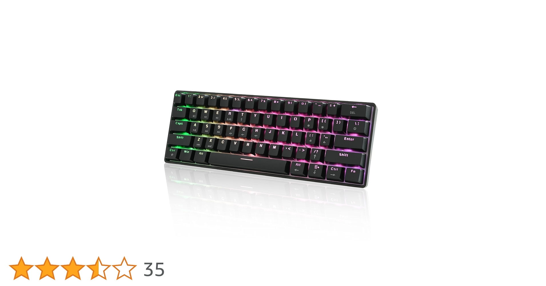 RGBメカニカルキーボード 英語配列 Amazon | KIMOCA メカニカルキーボード 英語配列 キーボード