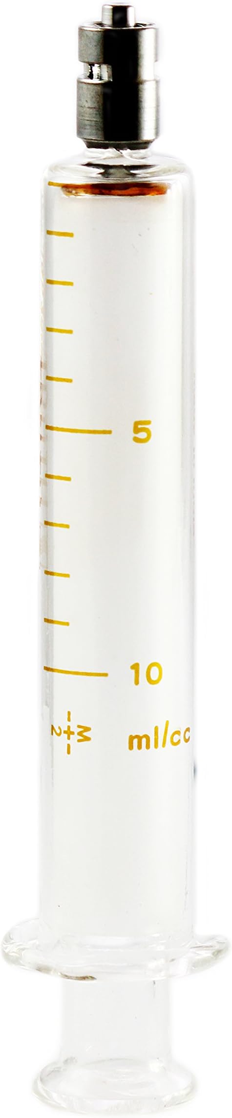 10ml TRUTH Glass Syringe Reusable with Metal Luer Lock, 1ml graduation (Case of 2)