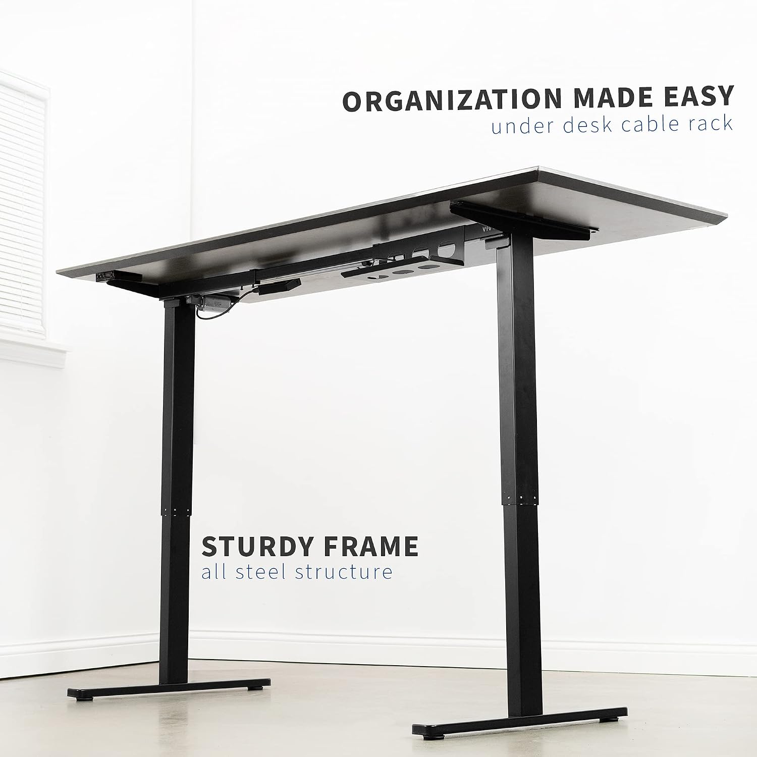 Rеvіеw VIVO Electric Stand Up Desk Frame for 40 to 75 inch Table Tops, Frame Only, Single Motor Ergonomic Standing Height Adjustable Base with Memory Controller, Black, DESK-EV00B Lоwеѕt Prісе VIVO Electric Stand Up Desk Frame for 40 to 75 inch Table Tops, Frame Only, Single Motor Ergonomic Standing Height Adjustable Base with Memory Controller, Black, DESK-EV00B