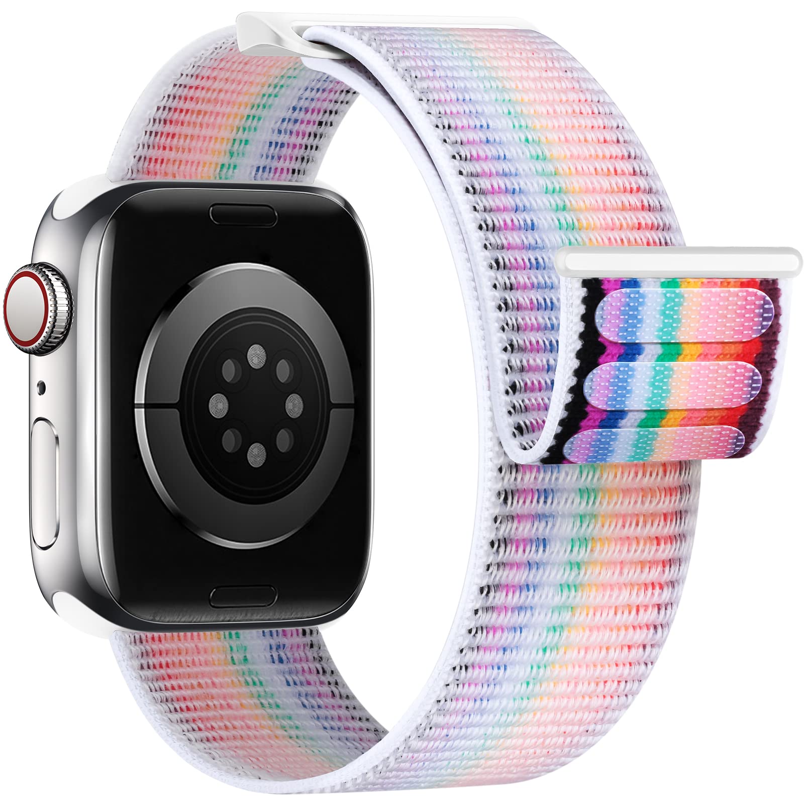 Yoohoo Nylon Straps Compatible with Apple Watch Straps 44mm 45mm 46mm 49mm 42mm(Series 3/2/1)Women Men,Upgraded Soft Nylon Replacement Bands for iWatch Series 11 10 9 8 7 6 5 4 3 2 1 SE3 Ultra3/Black — view 40