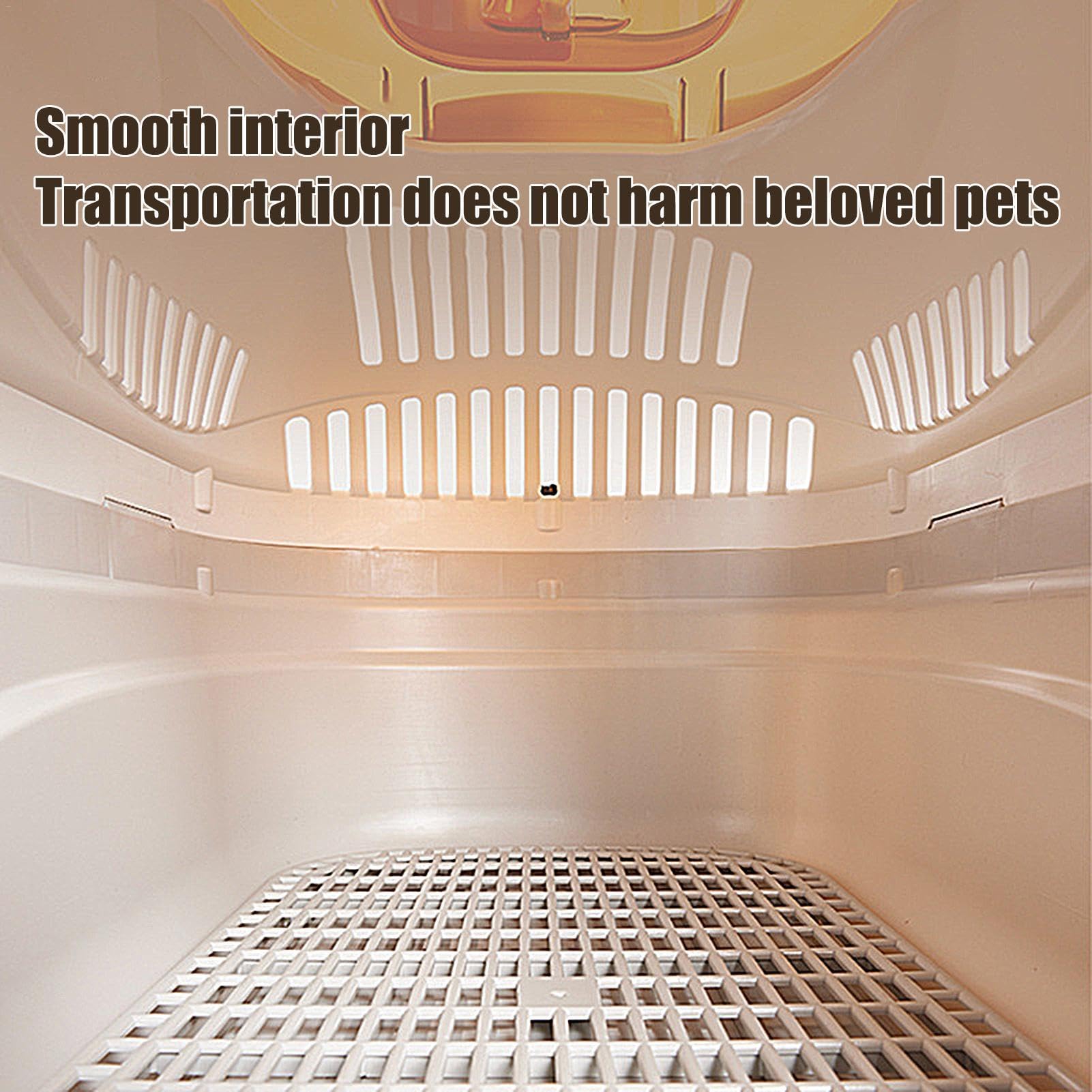 Cassetta da viaggio per animali domestici, lavabile, con tettuccio apribile panoramico, trasportino portatile senza stress, robusta borsa rimovibile per gatti per esterni, comoda e facile da