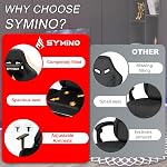 Symino Chaise de jeu, chaise d'ordinateur avec repose-pieds, appuie-tête et support Lombaire, ergonomique PC Chaise, Chaises tournantes réglables en hauteur, Noir