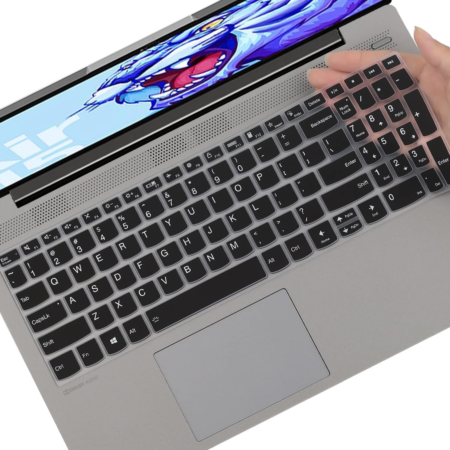 Saco Keyboard Silicone Skin Cover for 2021 Lenovo IdeaPad 5 15ITL05 15.6 inch Thin and Light Laptop (NOT FIT for IDEAPAD Slim 5i Models)- Transparent (B09GRL5GXR) Amazon Price History, Amazon Price Tracker