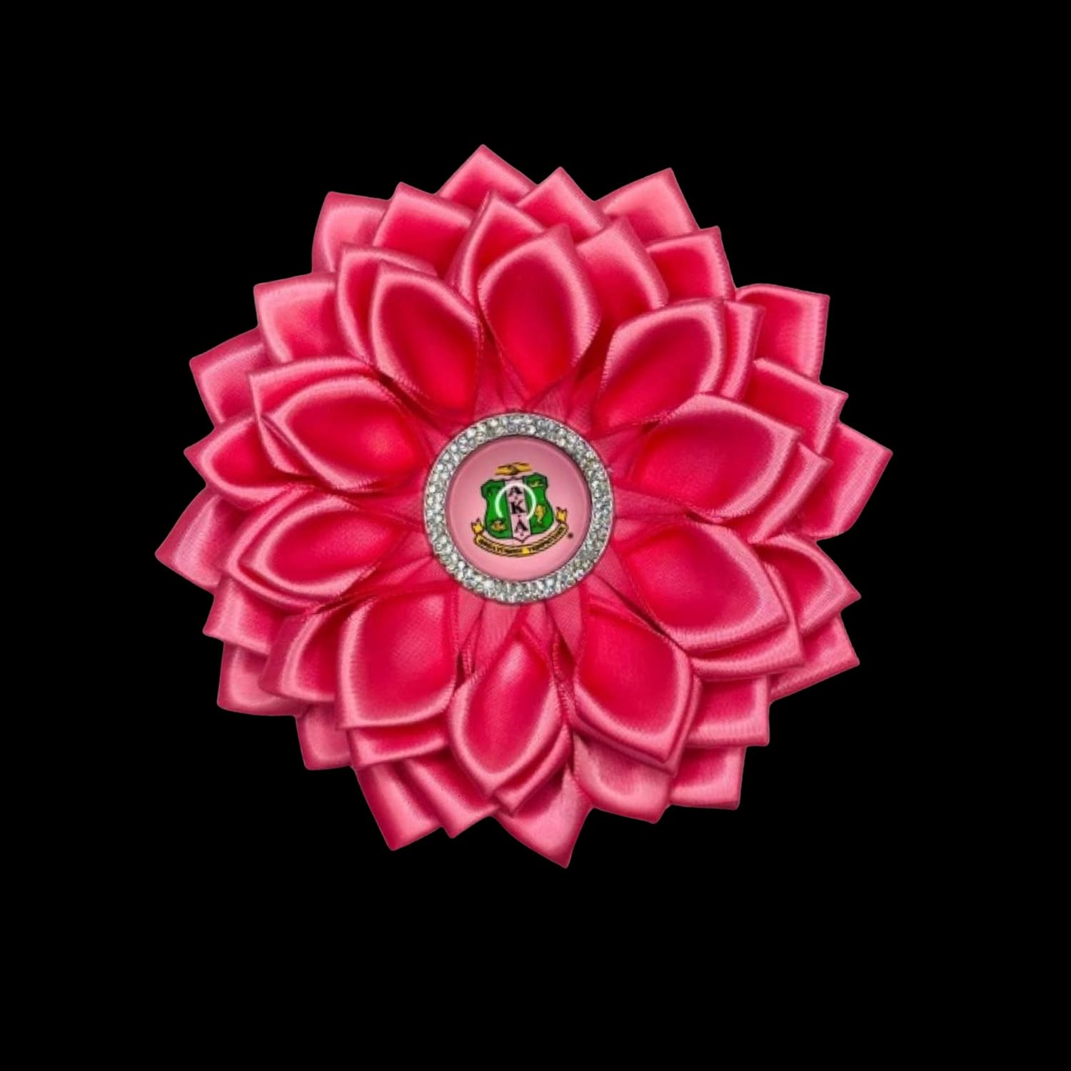 Pink 4.5" Sorority Paraphernalia Flower Brooch Pin for Women Greek, AKA Sorority Inspired for D9 Events, Conferences, Luncheons, J15 - Image 3