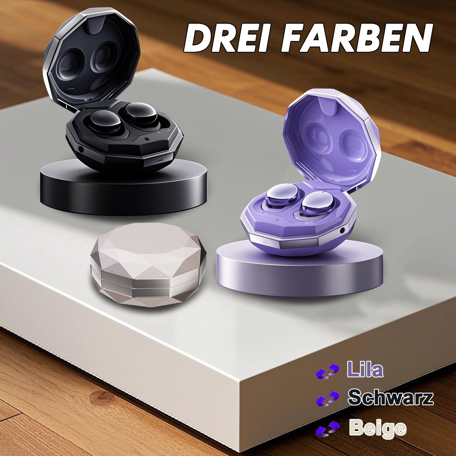 Auriculares in-ear para dormir inalámbricos Bluetooth 5.4 Mini pequeños auriculares para dormir en el oído Sleep Earbuds Inalámbrico Invisible Sueño Auriculares Niñas Wireless Earphones Headphones Ear