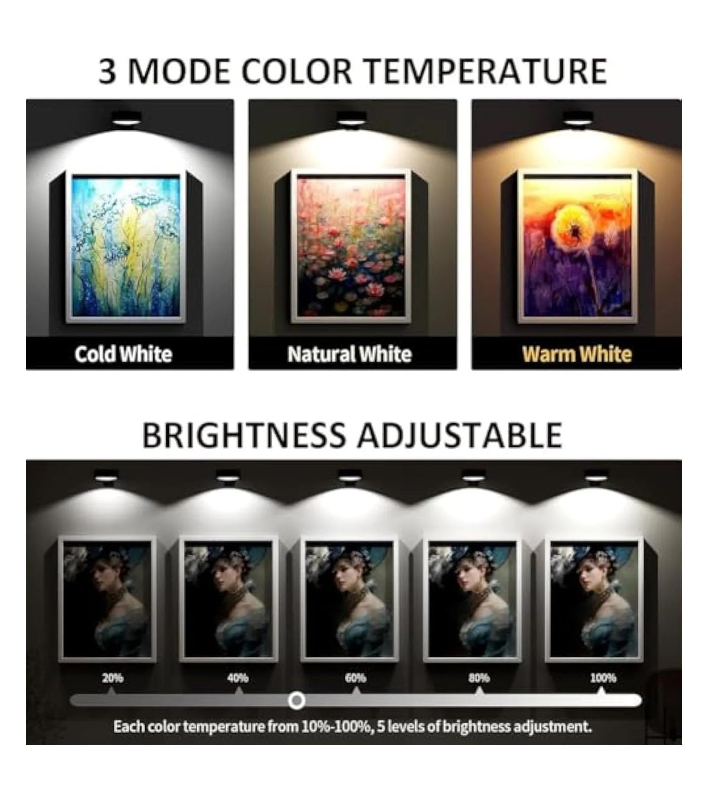 EMART 2x Luce LED RGB Con Treppiede Regolabile – 150 LED, CRI 93+, 550 Lumen, USB, Per Streaming E Foto - 3