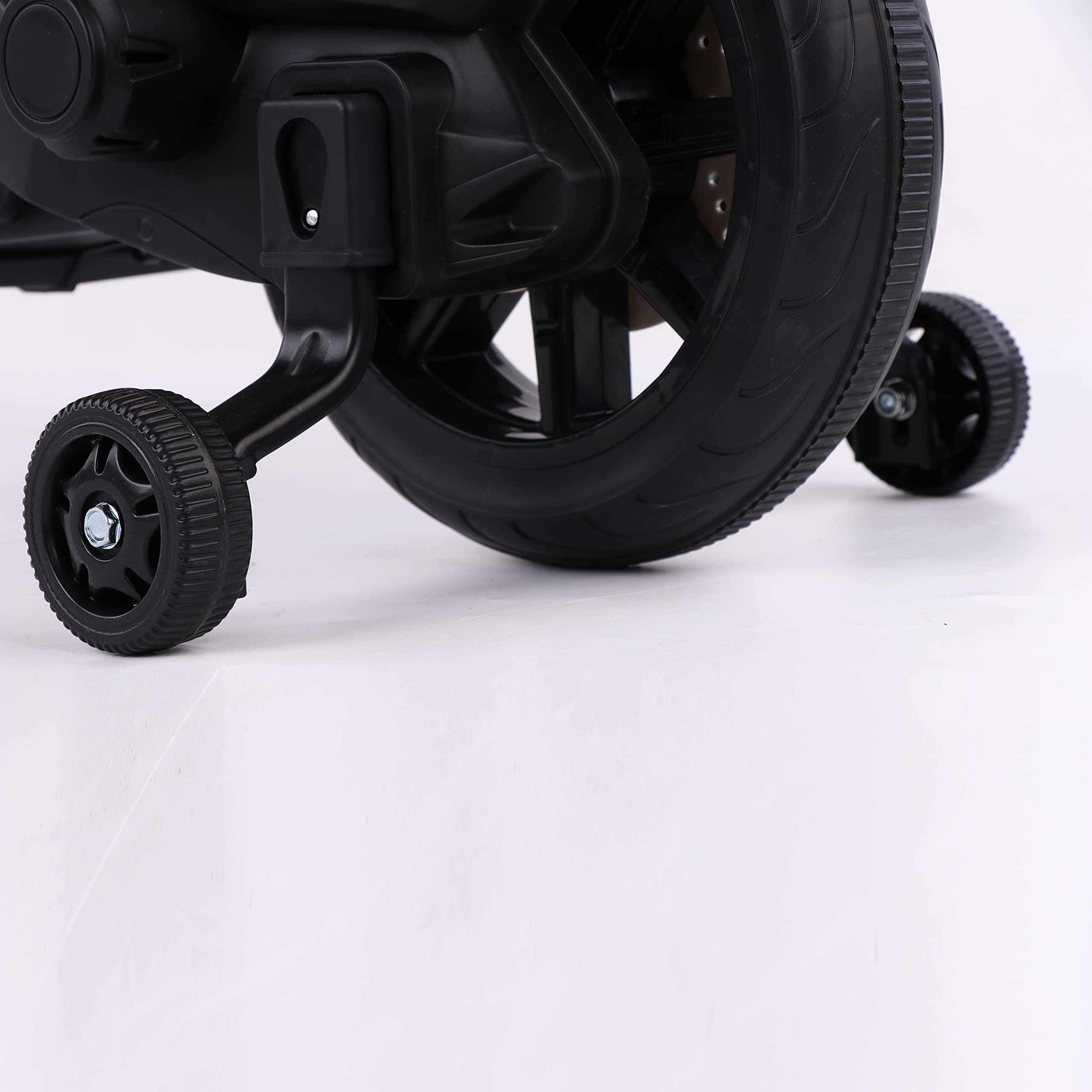 FP-TECH - MOTO ELETTRICA PER BAMBINI MOTOCICLETTA 2 POSTI CON USB MP3 LED SOSPENSIONI E RUOTE IN GOMMA AD ARIA (Blu)