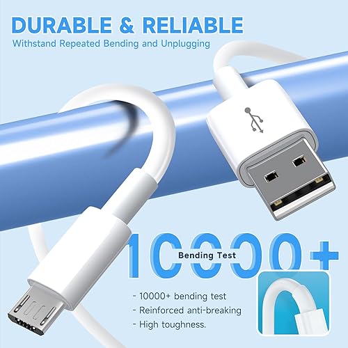 Miniatura 5 de Cable de extensión de alimentación de 16.4 pies para Wyze Cam, YI Cam, Nest Cam, Blink, Netvue, Kasa Cam, Cloud Cam, Furbo Dog, Arlo Q, USB a Micro